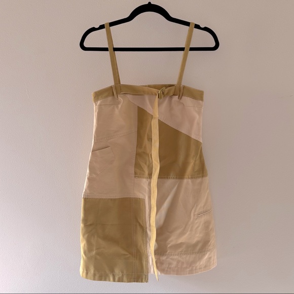 ZARA 2023 SS Patchwork Gabardine Dress NWT - Picture 4 of 6